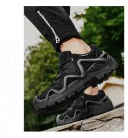 Zapatos deportivos para hombre, novedad de 2025, botas planas para correr, zapatos de senderismo antideslizantes de alta calidad, zapatos de senderismo al aire libre con suela de goma para hombre - details 14