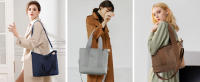 Bolso bandolera de Lona con Bolsillos para Mujer, informal con correa ajustable, para Viajes de Trabajo,Regalo - details 1