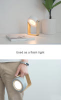Linterna de lectura portátil y plegable, luz LED de noche regulable, táctil, con mango de madera, luces de mesa de carga USB, regalo para niños - details 3