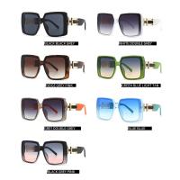 Toyear-gafas de sol cuadradas de diseñador de marca de lujo para mujer y hombre, gafas de sol Vintage con montura grande, gafas de viaje para conducir, tonos ins, UV400 - details 4