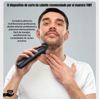 Juego de cortapelos profesional y recortadora MS-806 recortadora todo en uno, Kit 8 en 1 para afeitado masculino, recorte de barba, corte de pelo, nariz, orejas y más, con lámina ultraafilada, estuche, recargable - details 2