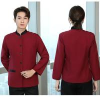 Ropa de trabajo de limpieza fina de otoño, ropa de limpieza de manga larga para mujer, traje de uniforme de tía para habitación de huéspedes de hotel - details 10