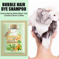 Champú de Tinte para Cabello de Burbujas Duradero Cubierta Rápida y Natural de Gris y Blanco - details 1