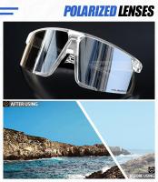 Kapvoe-gafas de sol polarizadas para hombre y mujer, lentes de sol de lujo para conducir, pescar, ciclismo, Golf, bicicleta, tonos de moda - details 3