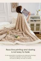 Manta suave a cuadros para adultos y niños, edredón de felpa, colcha cálida de invierno para camas, sofá y cama - details 7