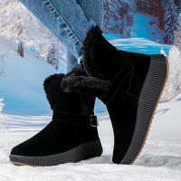 Botas de nieve para mujer, botines clásicos con forro de piel, suela antideslizante, ligeros, cómodos, cálidos, para exteriores, Invierno - details 10