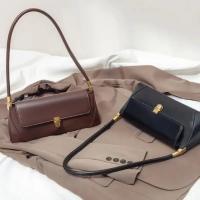 Bolso de hombro Vintage para mujer, cartera clásica de cuero, bolso de mano Retro con hebilla - details 4
