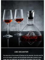 Botella de whisky y iceberg dorado de 1,5 litros, tarro de vidrio hecho a mano sin plomo, dispensador de vino espesado, accesorios de bar - details 7