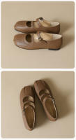 Zapatos Mary Jane franceses de fondo plano con poco profundo, zapatos de mujer de primavera con suela suave, zapatos de ballet. - details 10