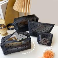Bolsa de Maquillaje de Malla para Mujeres Organizador de Viaje con Cremallera - details 0