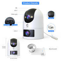 Cámara de Vigilancia 4K JOOAN WiFi 5G Doble Lente Pantalla Doble Seguridad Automática - details 0