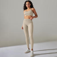 Hamidou-Conjunto de ropa deportiva de dos piezas para mujer, Leggings de cintura alta para gimnasio, Top corto, trajes deportivos de Fitness, ropa deportiva con lavado ácido - details 18