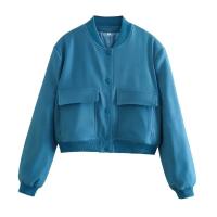 Chaqueta Bombera de Manga Larga Vintage Moda Casual para Mujeres con Bolsillos - details 2