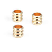 Gran Espaciador de Cilindro de Latón Dorado de 18K Accesorios para Hacer Pulseras - details 58