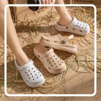 Zuecos de mujer 2024, novedad, sandalias de plataforma gruesa, cómodas pantuflas de moda, sandalias de playa de verano - details 3