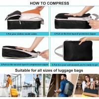 Organizador de Equipaje de Viaje Compressible Bolsas de Viaje Impermeables de Nylon con Bolsa de Mano Paquete de 6 Piezas - details 6