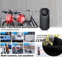 Wsdcam Alarma de Bicicleta con Carga USB Sensor de Vibración Anti Robo Control Remoto - details 1
