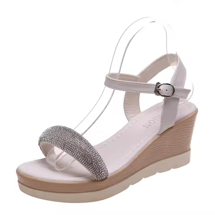 Sandalias de tacón de cuña de verano para mujer - 1