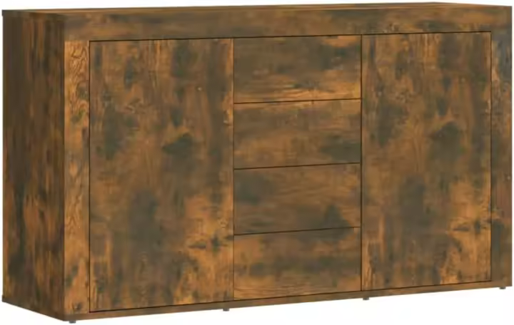 Taburete de Almacenamiento de Muebles Buffet de Estar, Comedor, Dormitorio, Oficina Gris Hormigón - 1