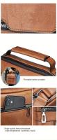 Bolso Cruzado de Cuero PU para Hombres Tamaño 9.7