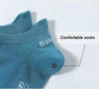 UG Calcetines de Tobillo Transpirables de Algodón Deportivo Malla Corte Corto Delgado para Hombres y Mujeres Talla 38-44 Moda de Verano - details 9