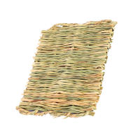 Estera de paja de animales pequeños, estera de cama tejida a mano segura y masticable para mascotas, nido de molienda para dormir - details 0