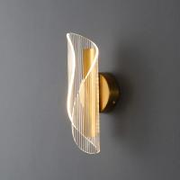 Lámpara de pared LED moderna y minimalista Goeco 16W luz tricolor para dormitorio 28*10*11cm - details 1