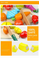 Juguetes de Cocina de Madera para Niños Juego de Pretendida de Verduras y Frutas para Niñas Regalos de Madera Recomendado para 4-10 años - details 6