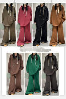 Moda femenina Casual tres, suéter de manga larga de estilo literario, pantalones de pierna ancha y nicho, otoño, nuevo - details 7