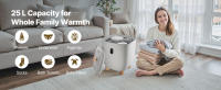Calentador de Toallas SucceBuy de 25L con Pantalla LED, Temporizador y Ajustes de Temperatura Ajustables, Manta Térmica Grande y Calentador de Toallas para Baño, SPA, Hogar, Encimera, Suelo, Gris - details 7