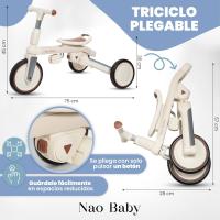 Bicicleta Plegable para Niños Fácil de Transportar Triciclo Bebe 1-5 Años Bicicleta Evolutiva - details 1