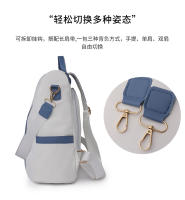 Mochila de cuero para mujer, bolso de hombro pequeño, mochila simple de moda, mochila antirrobo para mujer - details 4
