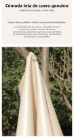 Bandolera de cuero de vaca portátil pequeña bolsa cuadrada para mujer - details 5