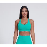 Sujetador deportivo con cordones para mujer, gimnasio, Fitness, Yoga, ropa deportiva transpirable para entrenamiento - details 7