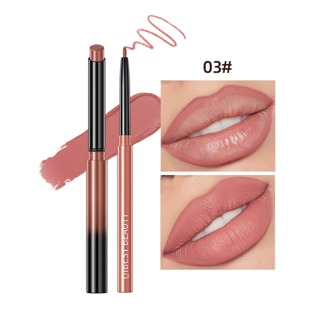Pintalabios de larga duración, delineador de labios mate, sin pérdida de color, sin manchas, resistente al agua, Cosmetics, Maquillaje Mujeres