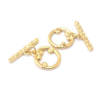 Pulsera de Tirantes Geométricos de Latón Dorado 18K Clasps para Hacer Joyería DIY - details 109