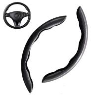 Protector antideslizante para volante de coche, fibra de carbono, accesorios de interior de coche, 2/3 piezas. - details 9