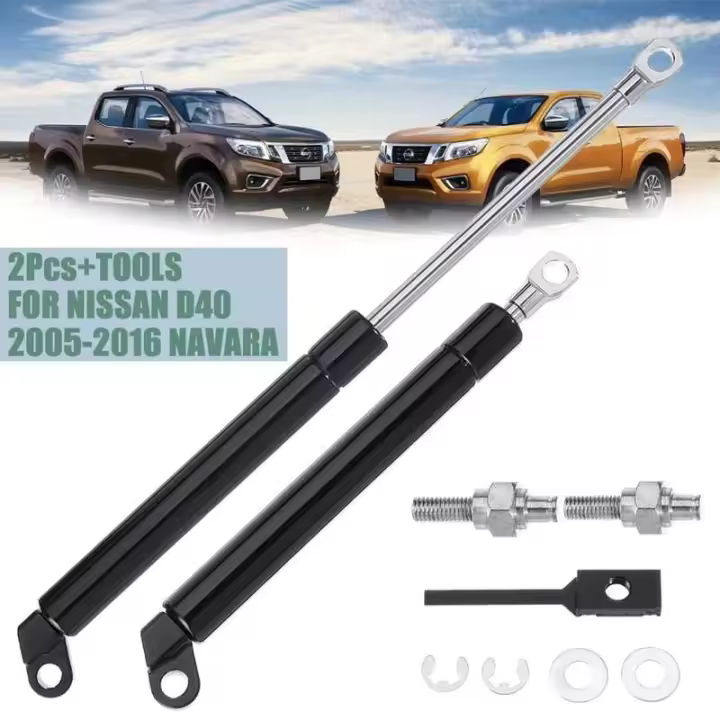 2 uds puerta trasera de elevación lenta maletero amortiguador de Gas soportes de elevación aptos para Nissan D40 Navara 2004-2014 - 1