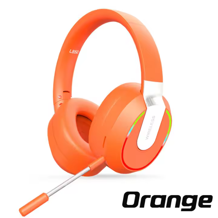 Auriculares inalámbricos con Bluetooth dinámicos RGB Luz LED HIFI cancelación pasiva de ruido juego entretener - 1