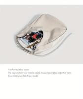 Bolso vintage para mujer, correa ajustable para el hombro, bolso blanco minimalista de gran capacidad para el trabajo, salidas informales - details 2