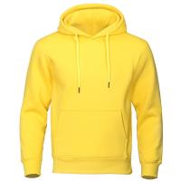 Sudadera De Fleece Para Hombre Otoño Invierno Color Sólido Casual Deportiva Estilo Callejero Abrigo Cálido Con Capucha Moda Escolar - details 1