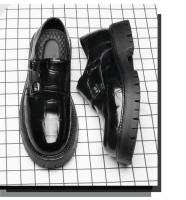 Zapatos de herramientas para hombres de plataforma británica zapatos de cuero retro de moda - details 4