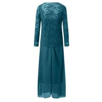 Vestidos largos elegantes para mujer, cárdigan de encaje liso de dos piezas, vestido ceremonial de talla grande para fiesta de gasa, Vestidos para mujer - details 8