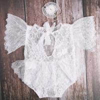 Conjunto de mono para fotografía de bebé y corona floral, accesorios para posar, accesorios para fotografía - details 4