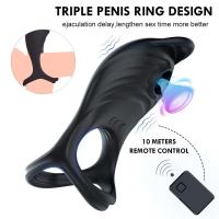Leten Doble Vibrador Estimulación de Clítoris y Punto G para Parejas Juguete Sexual para Adultos - details 2