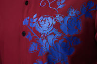 Camisa de Manga Larga con Estampado de Flor Camisas Casuales para Hombres en Otoño - details 30