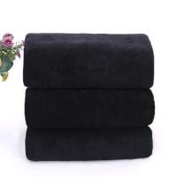 Toalla de baño de microfibra: toalla facial suave y liviana, baño inodoro, spa, toalla de gimnasio (negro) - details 3