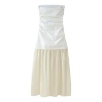 Vestido de moda de nuevo estilo para mujer con diseño de retazos, sin tirantes y cuello recto 3152373 - details 1
