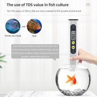 Filtro Digital de pureza de calidad del agua, medidor TDS con pantalla LCD, probador TDS 0-9999 PPM, diseño de pluma de temperatura para acuarios hidropónicos - details 15