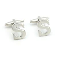 Gemelos con letras para hombre, hechos de material de latón de alta calidad, con 26 diseños de símbolos ingleses, disponibles para venta al por mayor y al por menor - details 12